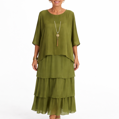 Quivira™ Elegant Fluid Maxi Dress for Women with Light Fall