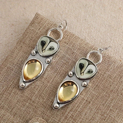 Runa™ Owl Dangle Earrings - Nickel-Free for Sensitive Ears