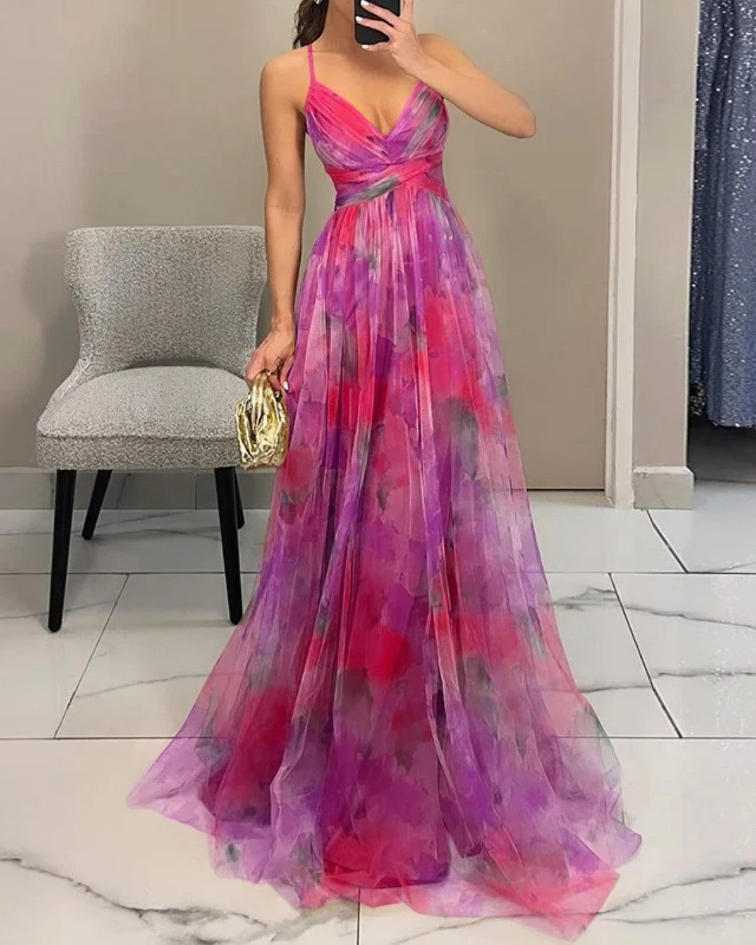 Orelavine™ Maxi Dress Charming Floral Elegant Style