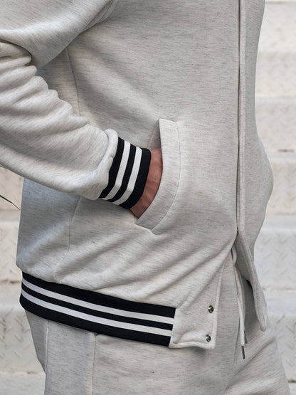 Demerio™ Elegant Men's Striped Jacket and Pants Set
