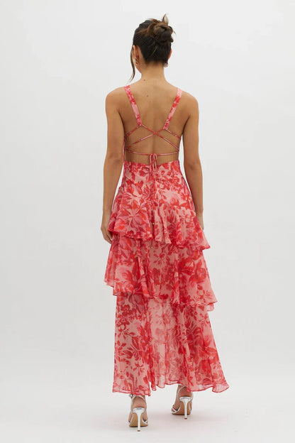 Haven™ Elegant Floral Midi Dress