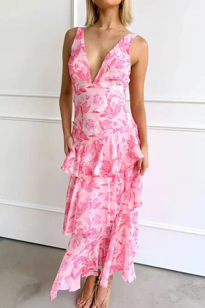 Haven™ Elegant Floral Midi Dress