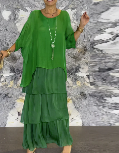 Quivira™ Elegant Fluid Maxi Dress for Women with Light Fall