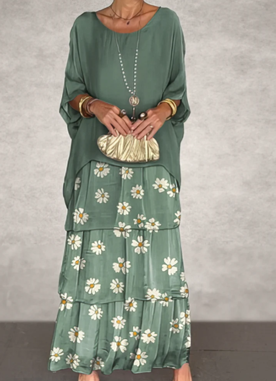 Quivira™ Elegant Fluid Maxi Dress for Women with Light Fall