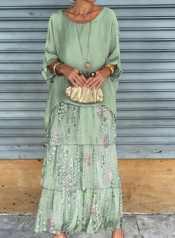 Quivira™ Elegant Fluid Maxi Dress for Women with Light Fall