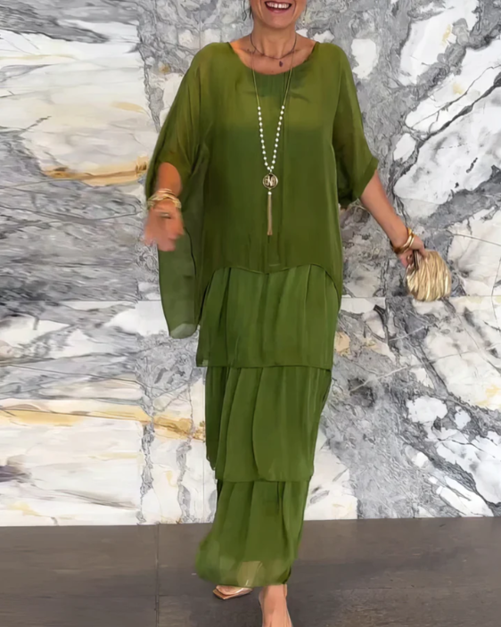 Quivira™ Elegant Fluid Maxi Dress for Women with Light Fall