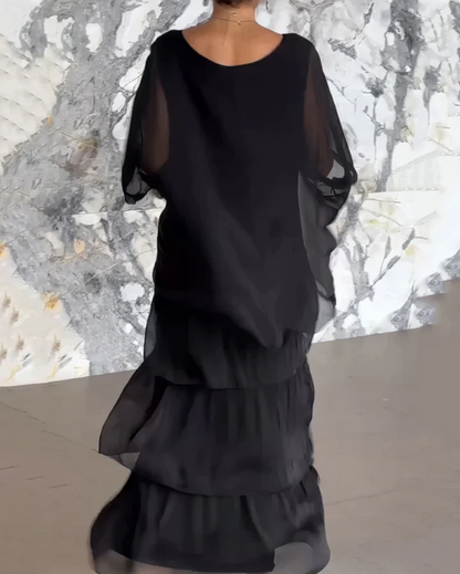 Quivira™ Elegant Fluid Maxi Dress for Women with Light Fall