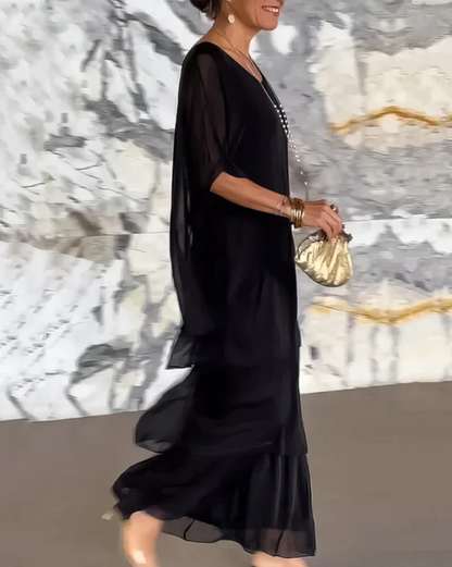 Quivira™ Elegant Fluid Maxi Dress for Women with Light Fall