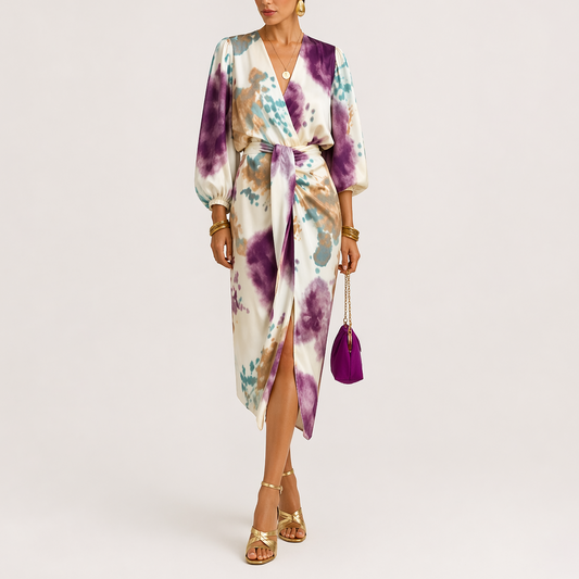 Willow™ Elegant Dress with V-Neck