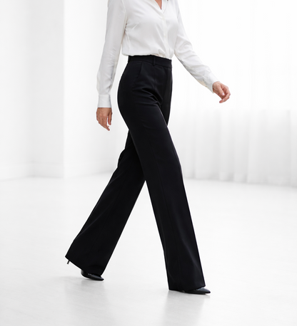 Yarevée™ High-Waisted Straight Cut Trousers