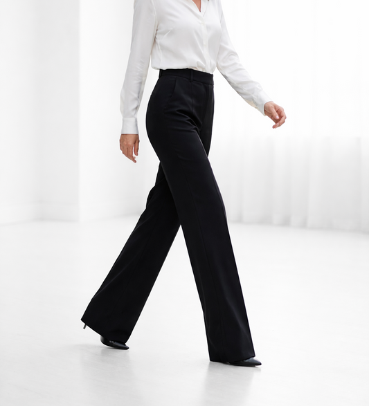 Yarevée™ High-Waisted Straight Cut Trousers