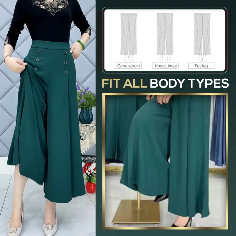 Nell™ Elegant Pleated Wide Leg Pants