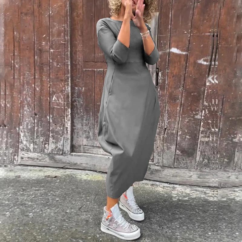 Caelune™ Elegant and Simple Dress with Pockets for Women