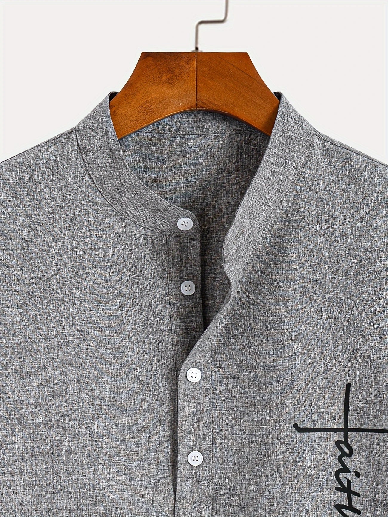 Hayes™ Elegant Short-Sleeve High-Collar Shirt
