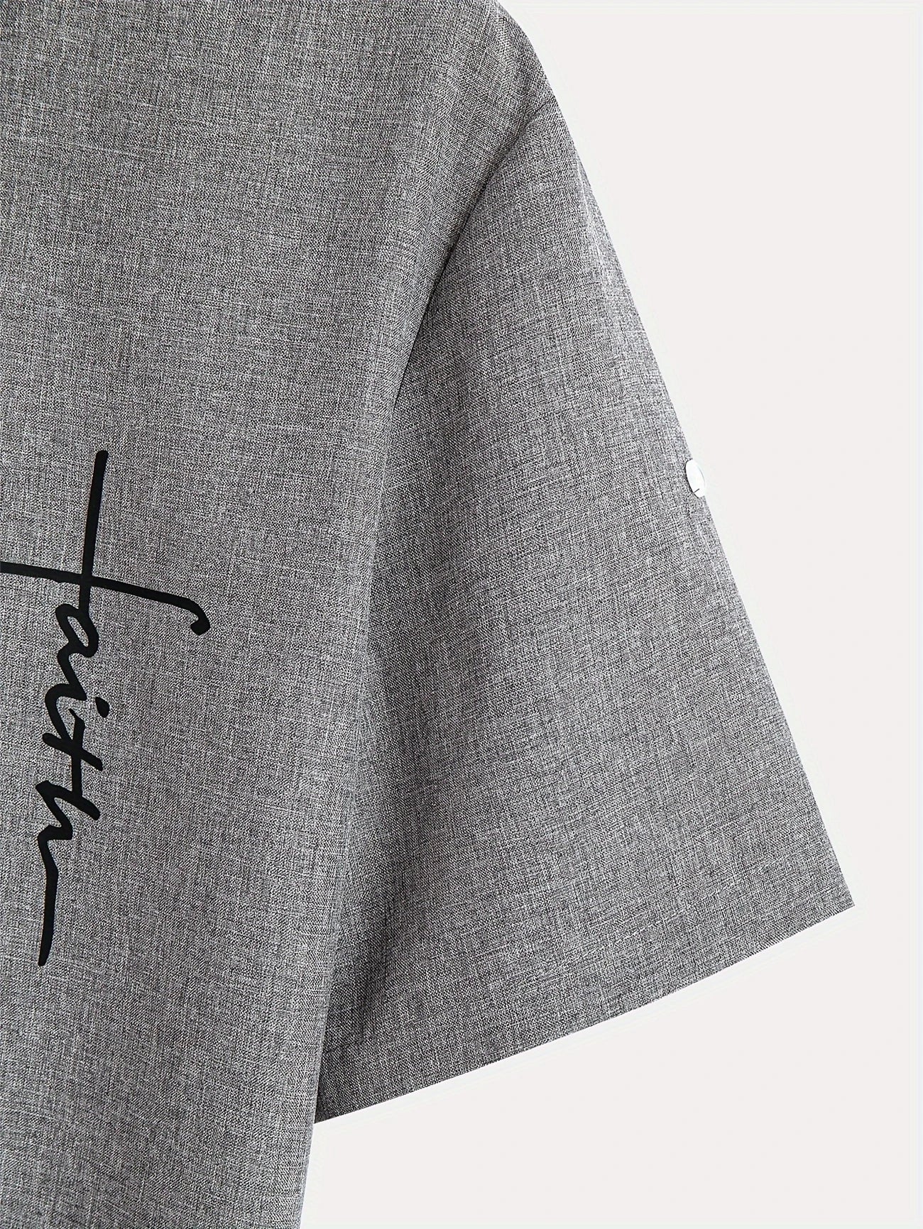 Hayes™ Elegant Short-Sleeve High-Collar Shirt