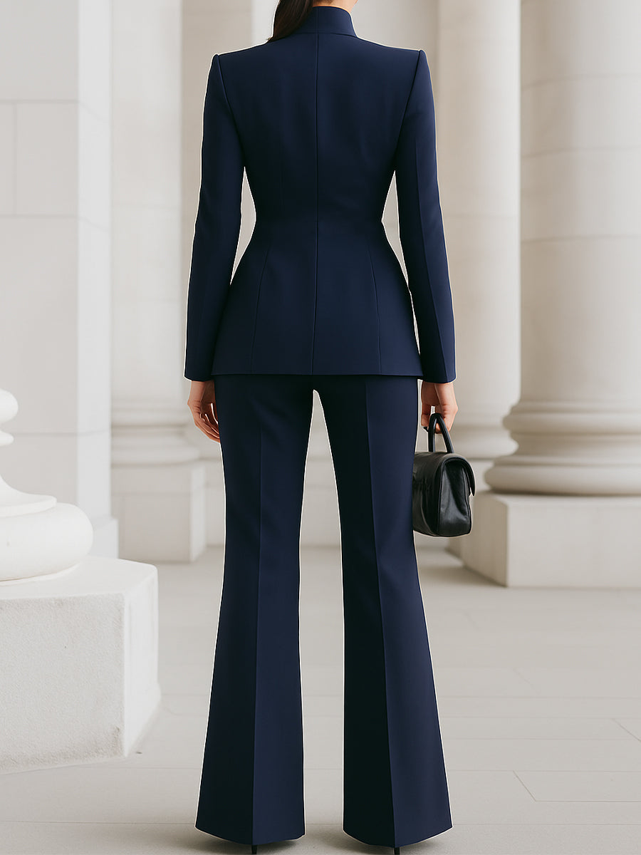 Solviera™ Casual-Elegant Blouse and Pants Set