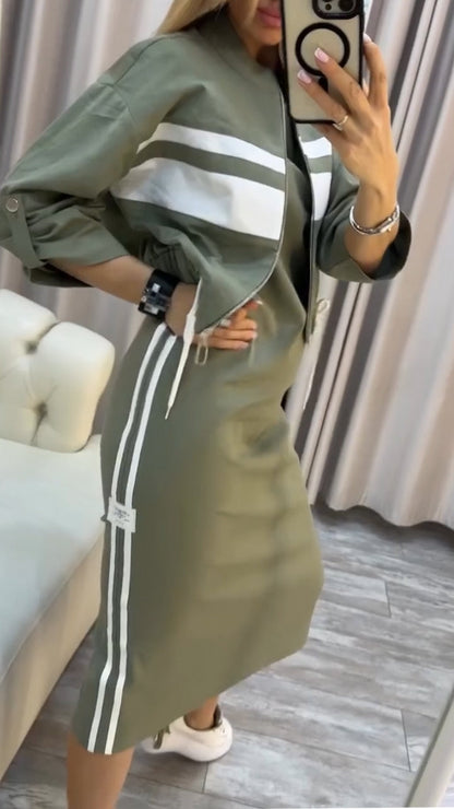 Galévia™ Midi Skirt and Sweatshirt Sports Set
