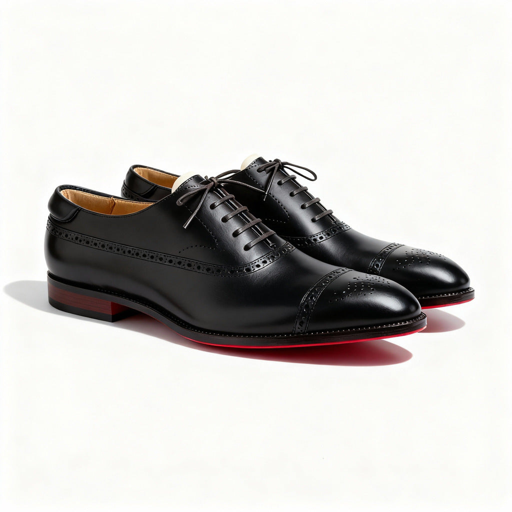 Valcero™ Classic Oxford Brogue Shoe in Leather