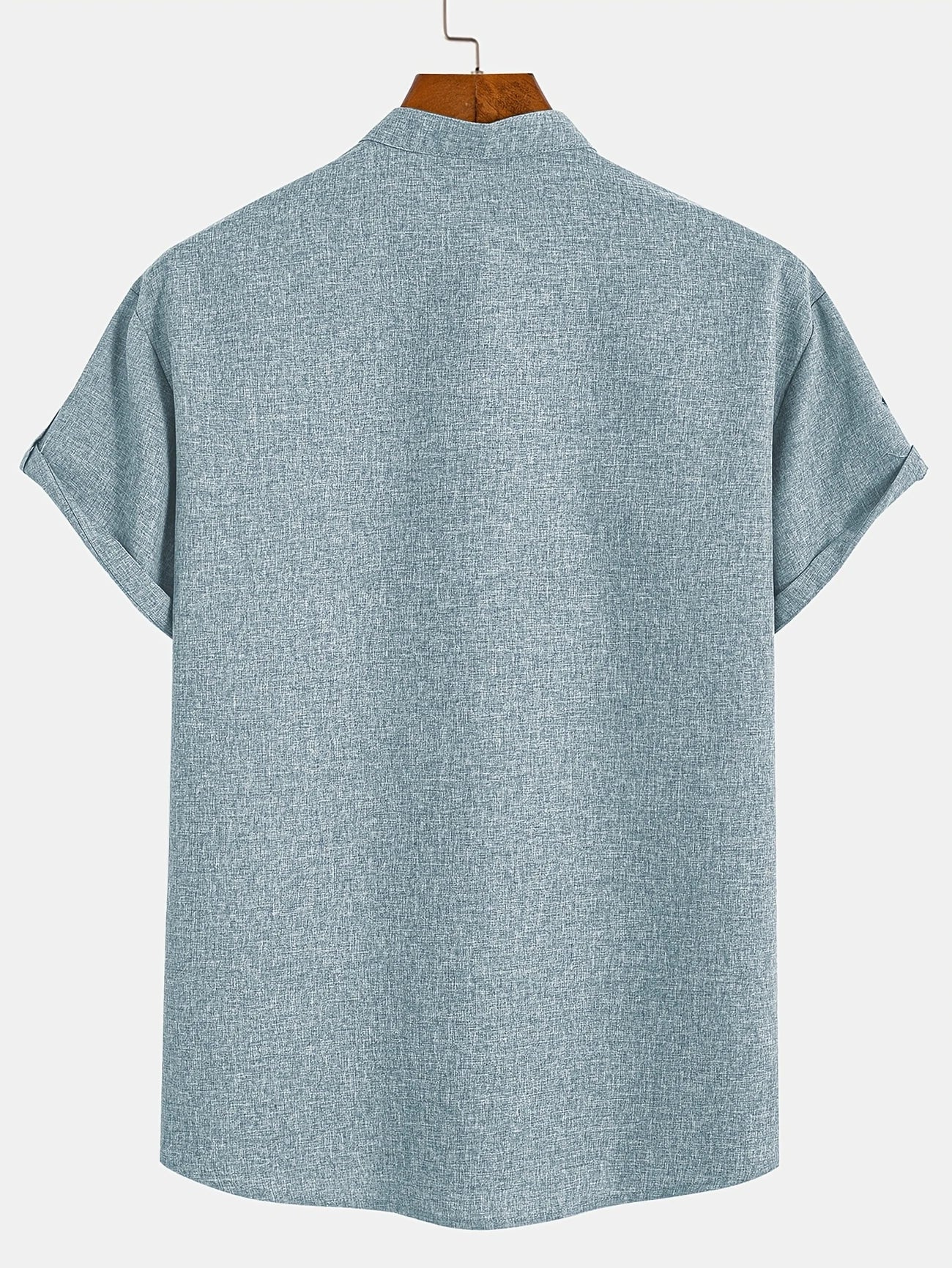 Hayes™ Elegant Short-Sleeve High-Collar Shirt