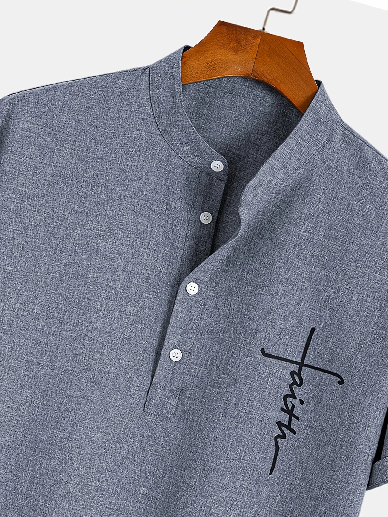 Hayes™ Elegant Short-Sleeve High-Collar Shirt