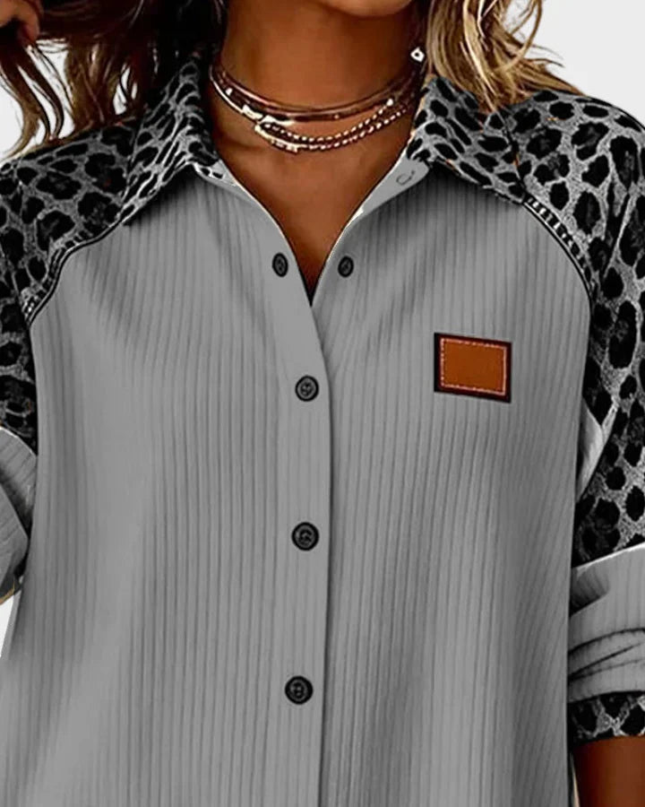 Serenova™ Relaxed Blouse with Contrasting Details