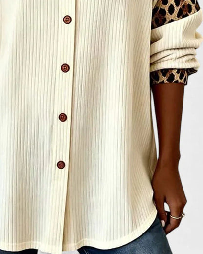 Serenova™ Relaxed Blouse with Contrasting Details