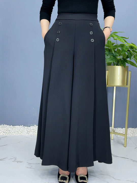 Nell™ Elegant Pleated Wide Leg Pants