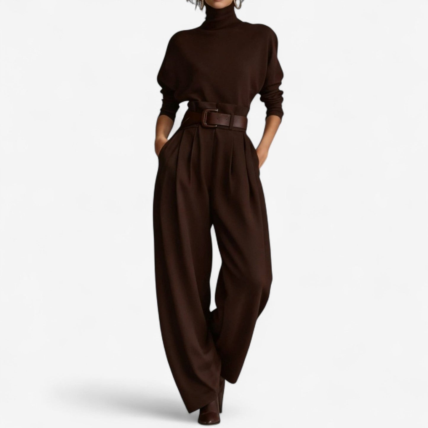 Silenora™ Elegant High Neck Jumpsuit Ideal for Events