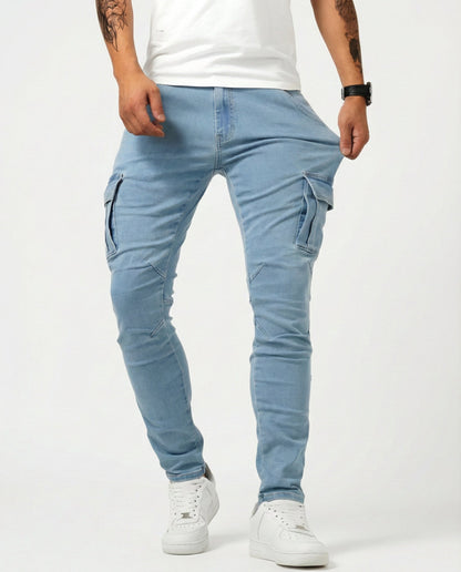 Calviero™ Dynamic Fit Navy Cargo Pants