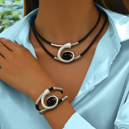 Suri™ Vintage Boho Style Necklace and Bracelet Set