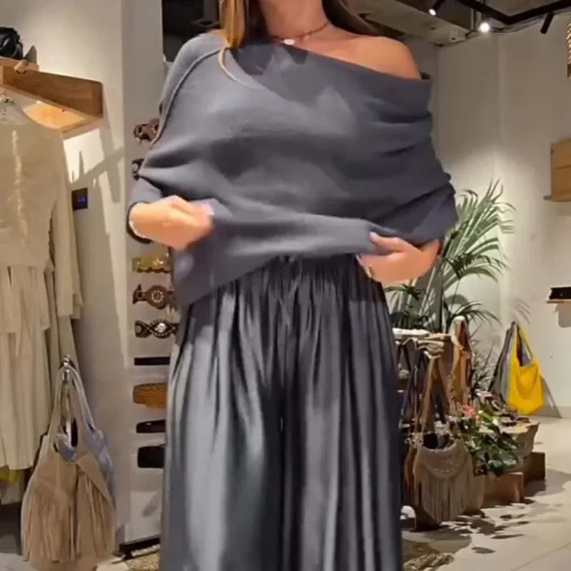 Cavélinea™ Sophisticated Women's Set with Off-Shoulder Design