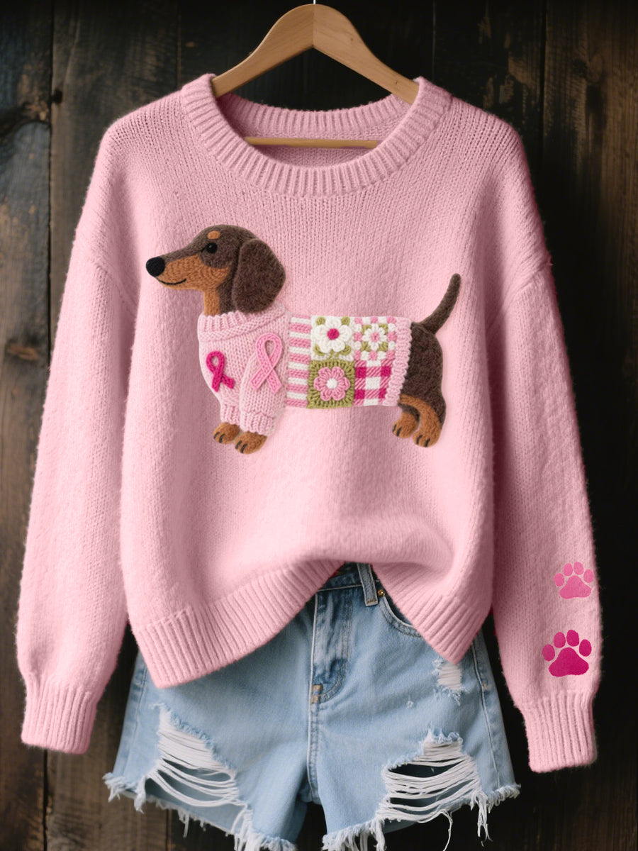Lula™ Wool Sweater with Puppy Design