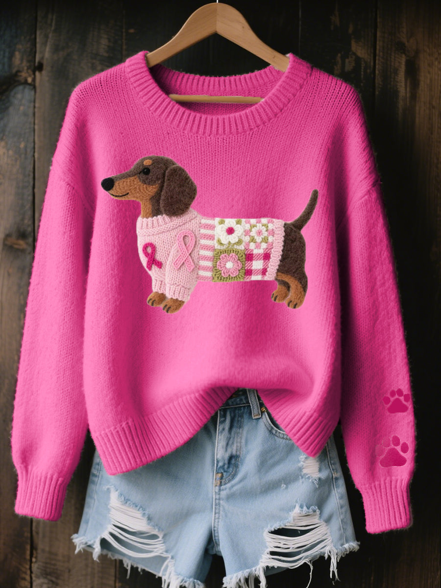 Lula™ Wool Sweater with Puppy Design