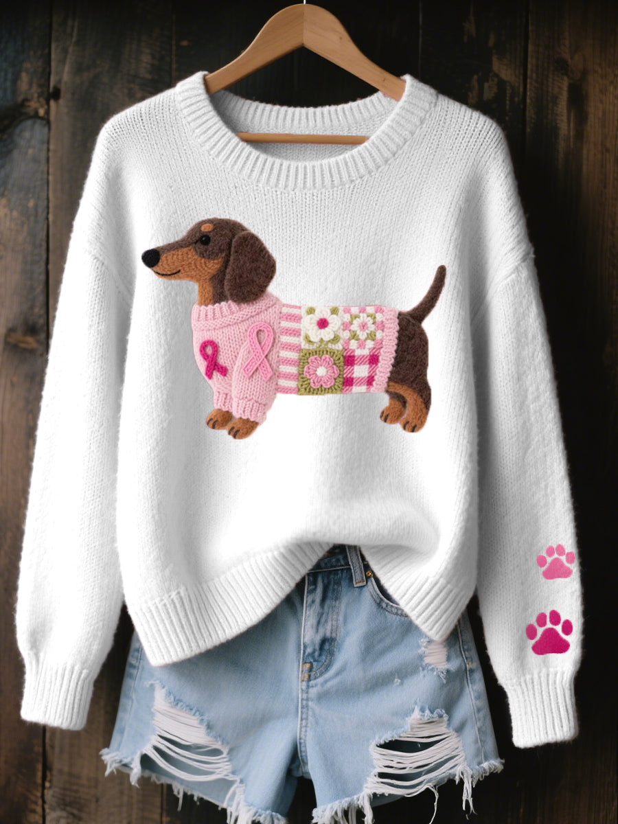 Lula™ Wool Sweater with Puppy Design