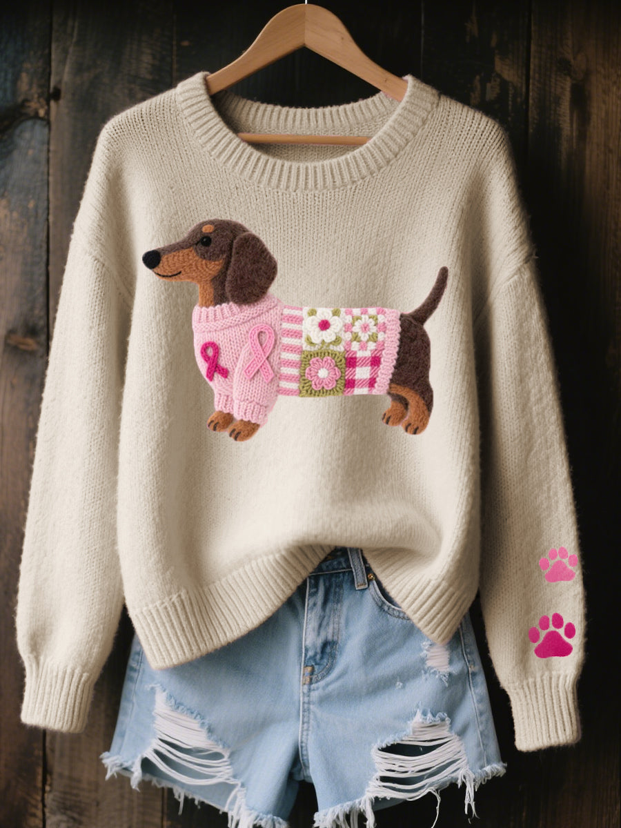 Lula™ Wool Sweater with Puppy Design