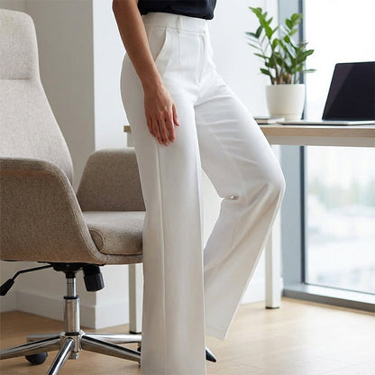 Yarevée™ High-Waisted Straight Cut Trousers