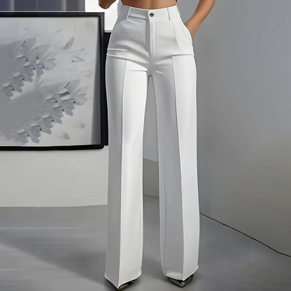 Yarevée™ High-Waisted Straight Cut Trousers