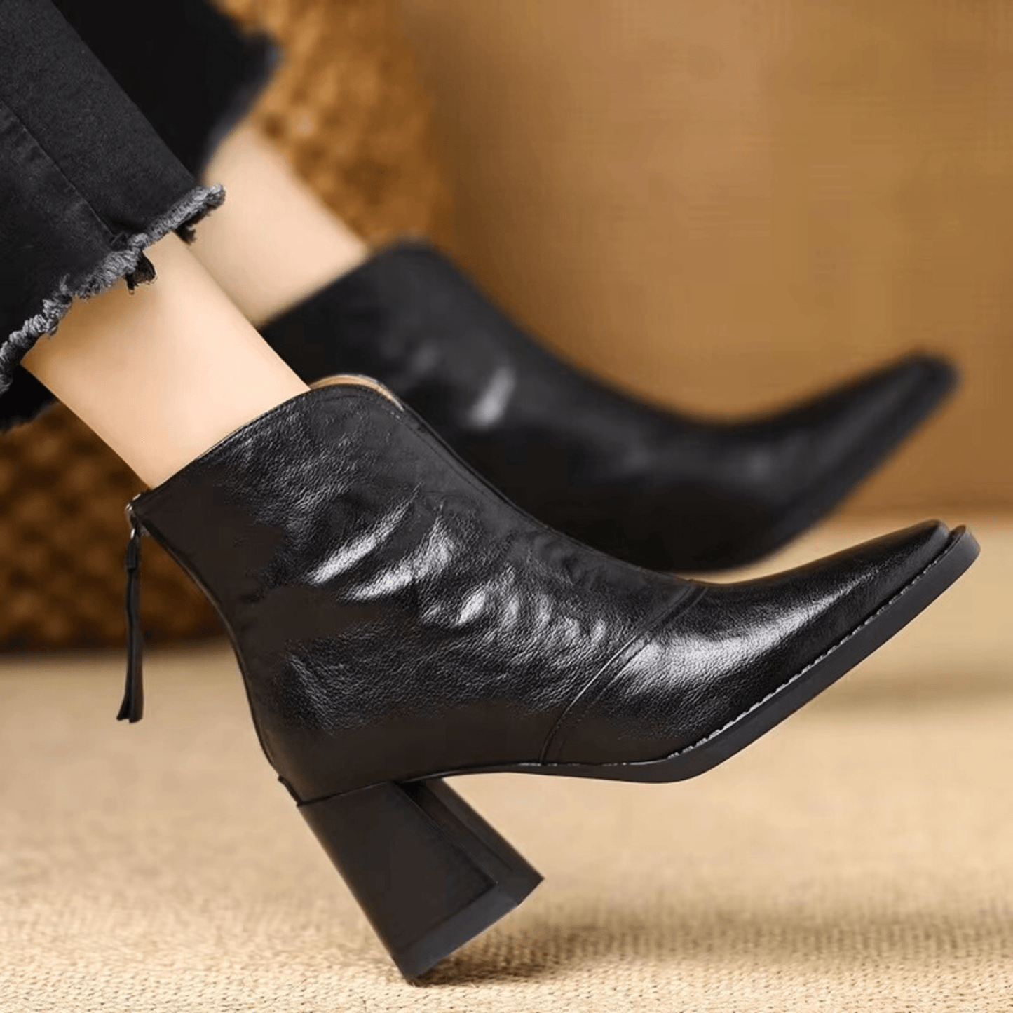 Cavelle™ Luxury Comfortable Ankle Boots with Stylish Medium Heel