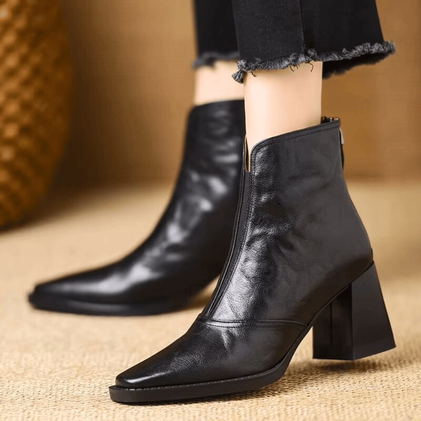 Cavelle™ Luxury Comfortable Ankle Boots with Stylish Medium Heel