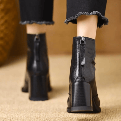 Cavelle™ Luxury Comfortable Ankle Boots with Stylish Medium Heel