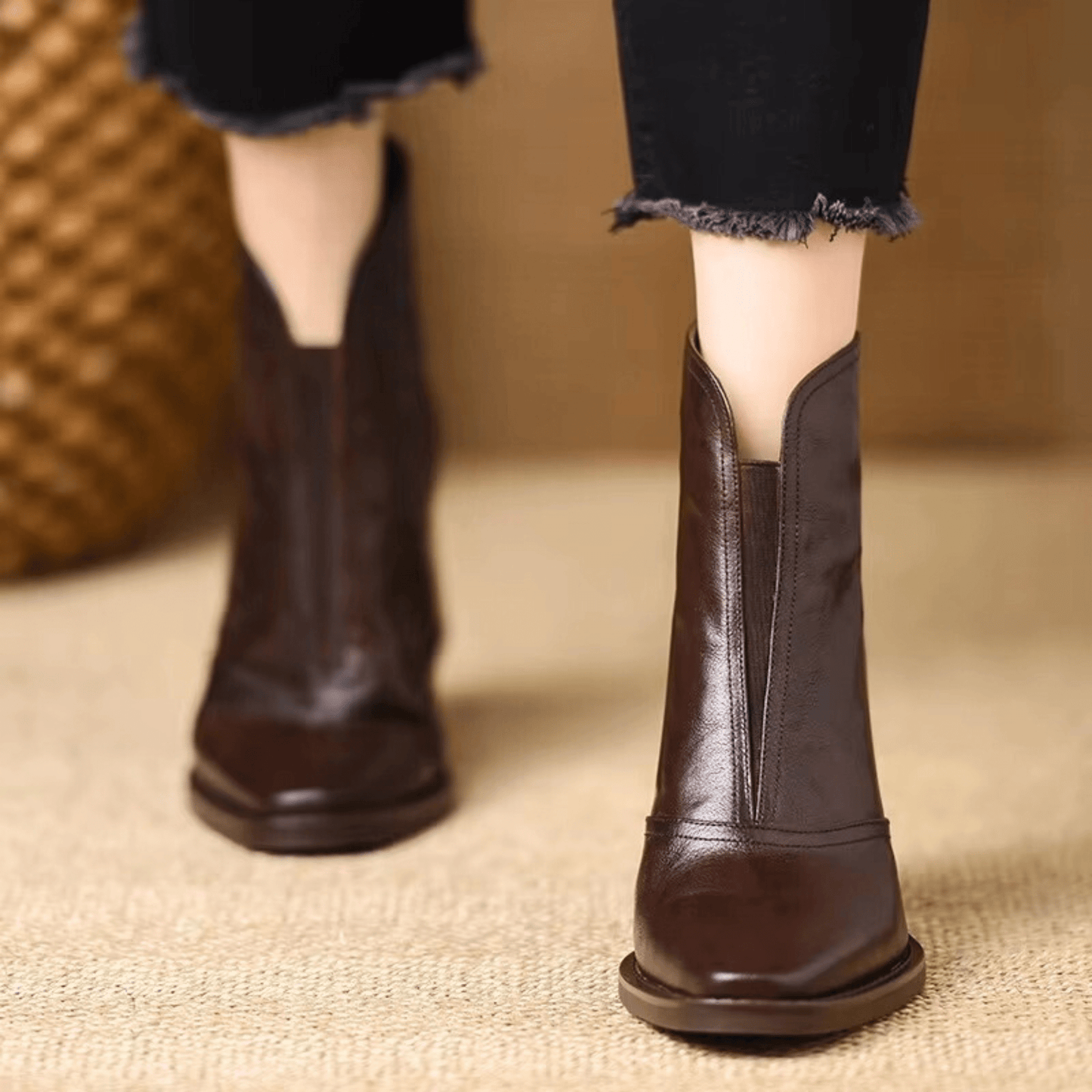 Cavelle™ Luxury Comfortable Ankle Boots with Stylish Medium Heel