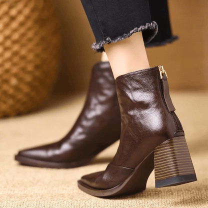 Cavelle™ Luxury Comfortable Ankle Boots with Stylish Medium Heel