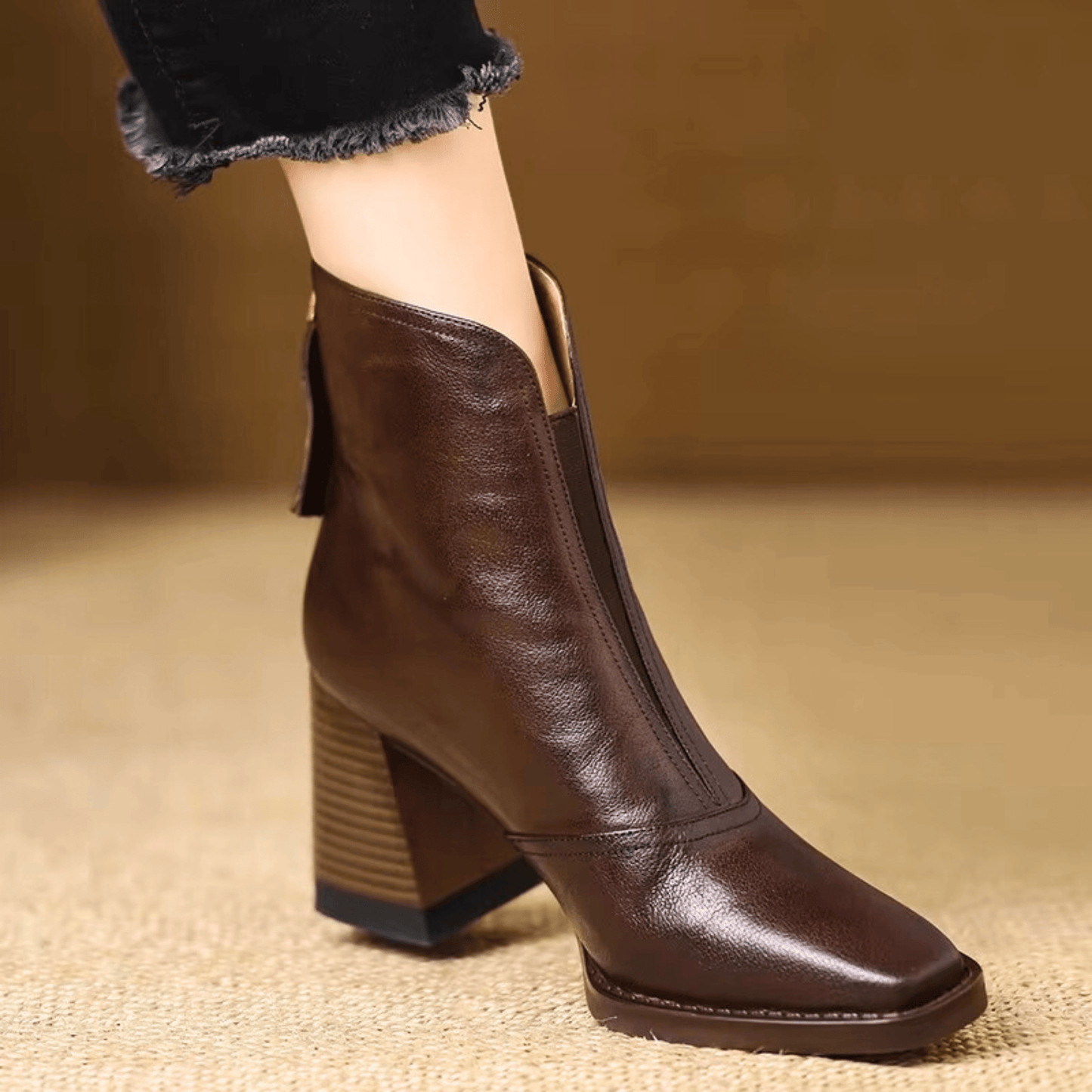 Cavelle™ Luxury Comfortable Ankle Boots with Stylish Medium Heel